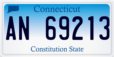 CT license plate AN69213