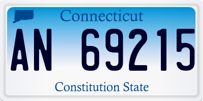 CT license plate AN69215