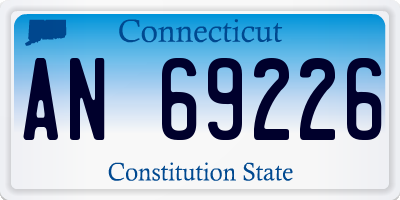 CT license plate AN69226