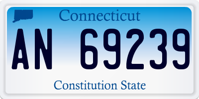 CT license plate AN69239