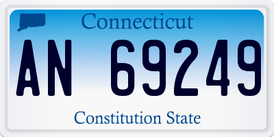 CT license plate AN69249
