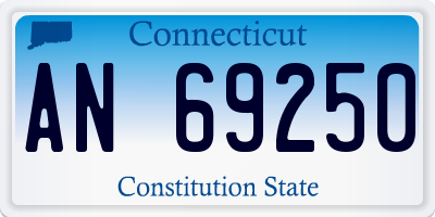 CT license plate AN69250
