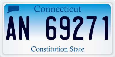 CT license plate AN69271