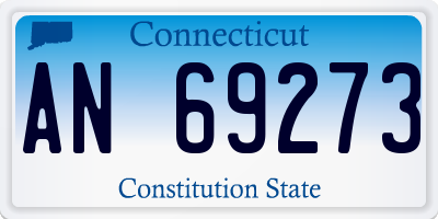 CT license plate AN69273