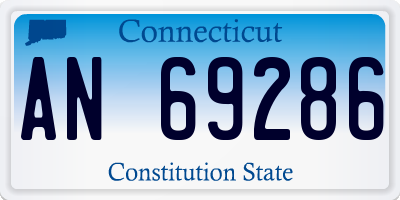 CT license plate AN69286