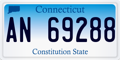 CT license plate AN69288
