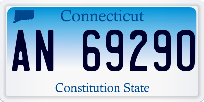 CT license plate AN69290