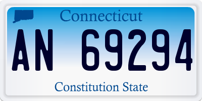 CT license plate AN69294