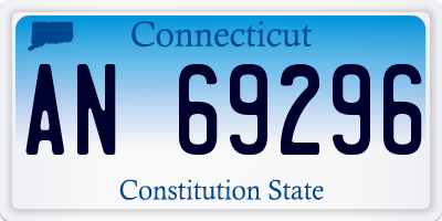 CT license plate AN69296