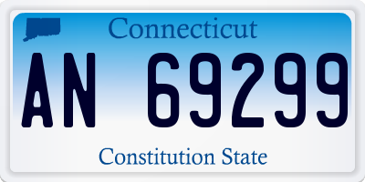 CT license plate AN69299