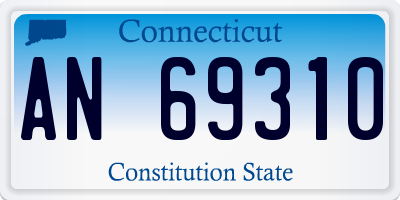 CT license plate AN69310