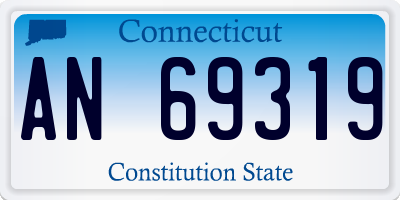 CT license plate AN69319
