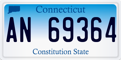 CT license plate AN69364
