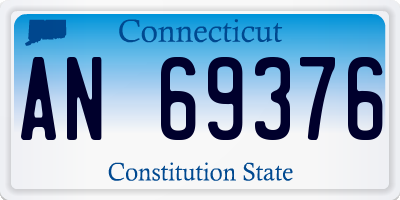 CT license plate AN69376