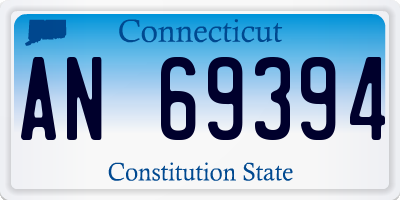 CT license plate AN69394