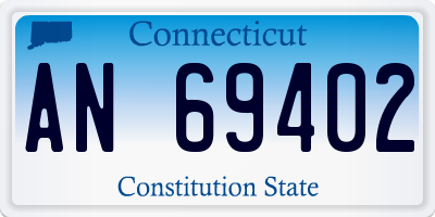 CT license plate AN69402