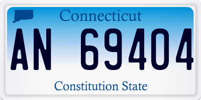 CT license plate AN69404