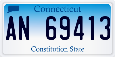 CT license plate AN69413