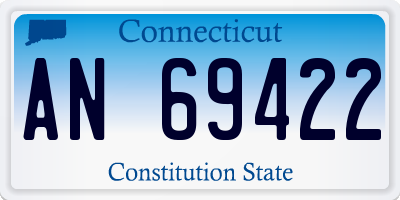CT license plate AN69422