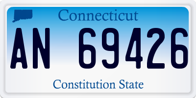 CT license plate AN69426