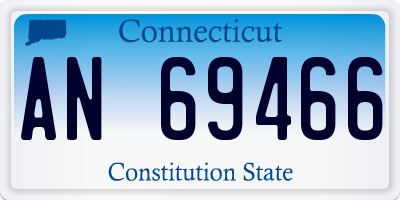 CT license plate AN69466