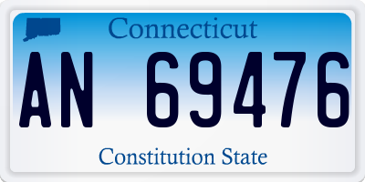 CT license plate AN69476