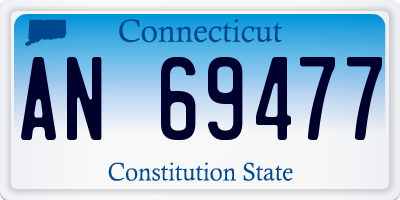 CT license plate AN69477
