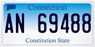 CT license plate AN69488