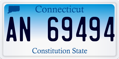 CT license plate AN69494