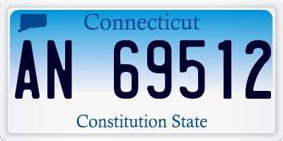 CT license plate AN69512