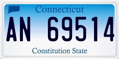 CT license plate AN69514