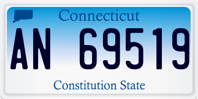 CT license plate AN69519