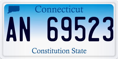 CT license plate AN69523