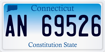 CT license plate AN69526