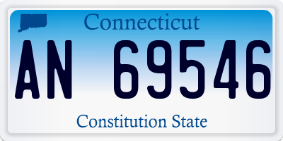 CT license plate AN69546