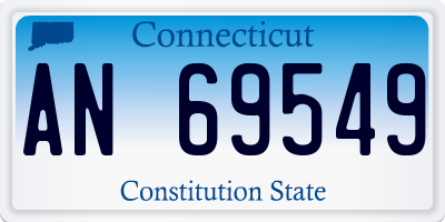 CT license plate AN69549
