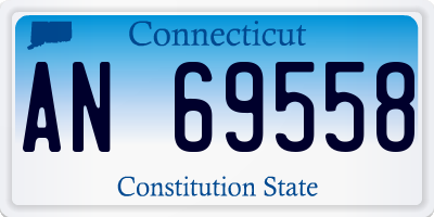CT license plate AN69558
