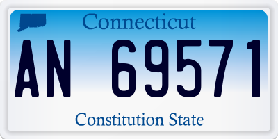 CT license plate AN69571