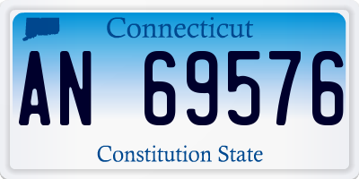 CT license plate AN69576