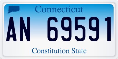 CT license plate AN69591