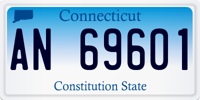 CT license plate AN69601