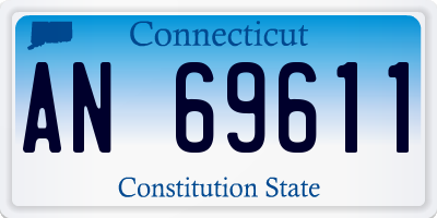 CT license plate AN69611