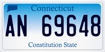 CT license plate AN69648