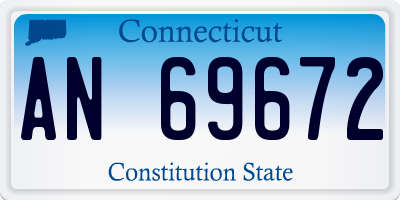 CT license plate AN69672