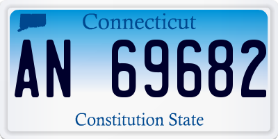 CT license plate AN69682
