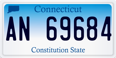 CT license plate AN69684