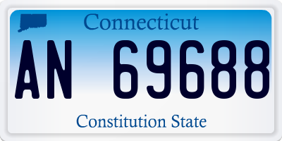 CT license plate AN69688