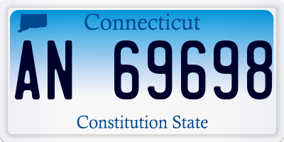 CT license plate AN69698