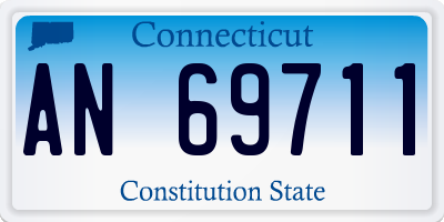 CT license plate AN69711