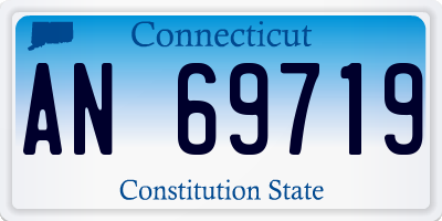 CT license plate AN69719